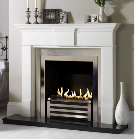 Биокамин в мраморном портале Firezo Di marca