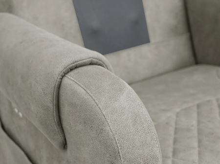 Массажное кресло реклайнер с подъемом FUJIMO LOUNGE UP F7003 ULFL Смоки (Orlando 4)